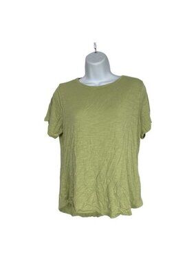 Old Navy Luxe Womens Green Crewneck Short Sleeve T-Shirt Size Small Lightweight